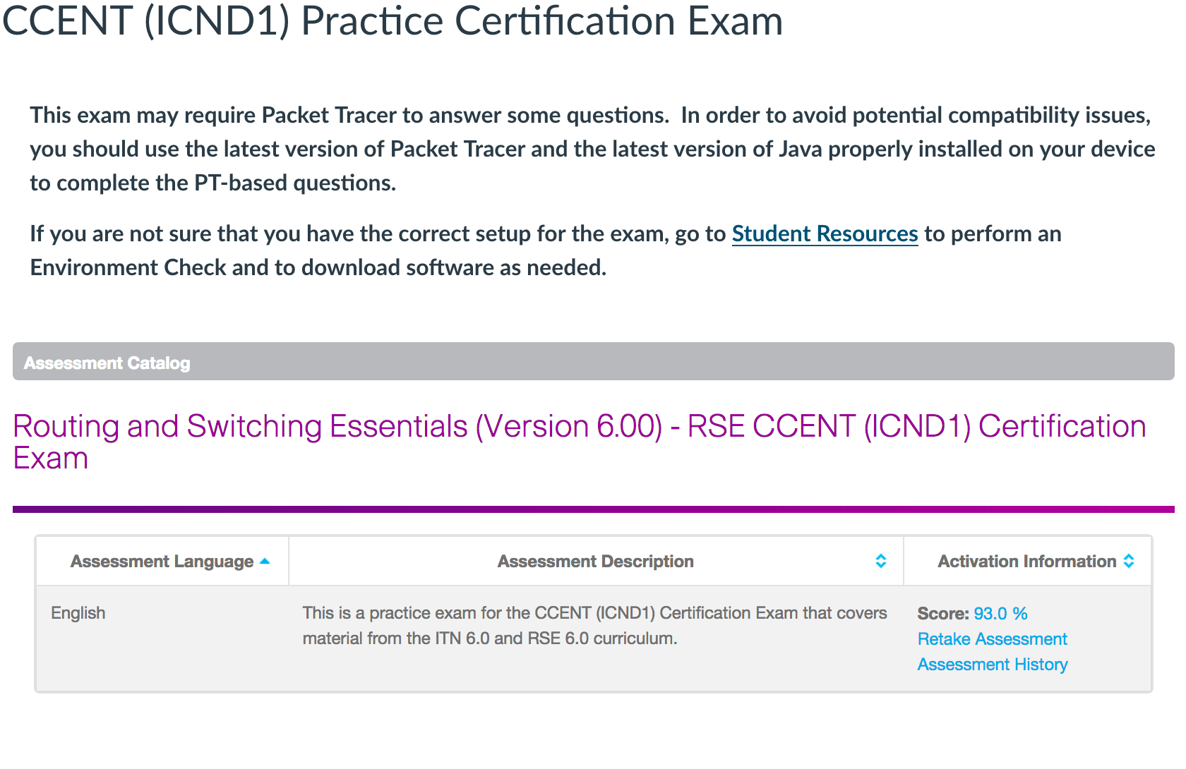 CCENT (ICND1) Practice Certification Exam can help you with this course